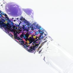 purple galaxy bat 1 glass chillum