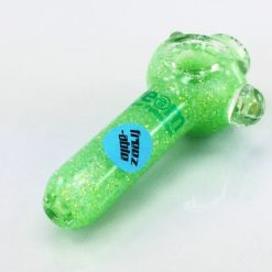 small green glitter pipe 4 liquid pipes