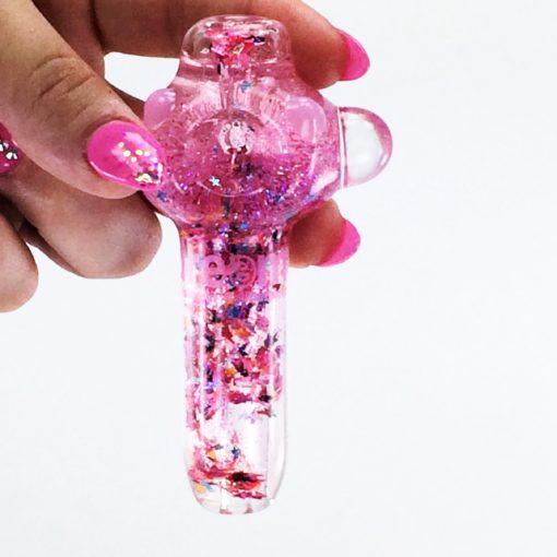 pink galaxy pipe 2 small liquid pipes