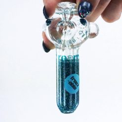 teal glitter pipe 7 small liquid pipes